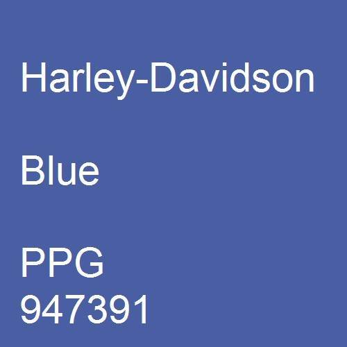 Harley-Davidson, Blue, PPG 947391.